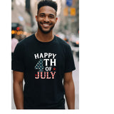HAPPY 4TH OF JULY T-Shirt | Patriotic Unisex Tee – Celebrate in Style!