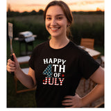 HAPPY 4TH OF JULY T-Shirt | Patriotic Unisex Tee – Celebrate in Style!