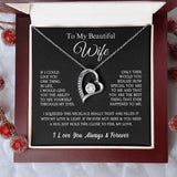 To My Beautiful Wife | Forever Love Necklace
