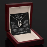 To My Beautiful Wife | Forever Love Necklace