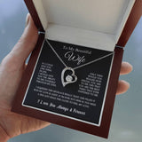 To My Beautiful Wife | Forever Love Necklace