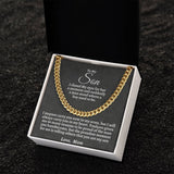 To My Son | Cuban Chain Necklace