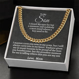 To My Son | Cuban Chain Necklace