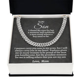 To My Son | Cuban Chain Necklace