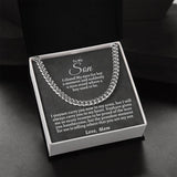 To My Son | Cuban Chain Necklace