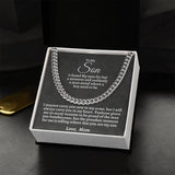 To My Son | Cuban Chain Necklace