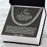 To My Son | Cuban Chain Necklace