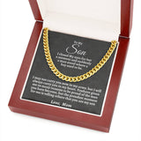 To My Son | Cuban Chain Necklace*
