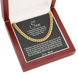 To My Son | Cuban Chain Necklace