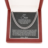 To My Son | Cuban Chain Necklace