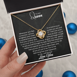 To My Queen | Love Knot Necklace|B