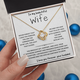 To My Wife | Love Knot Necklace