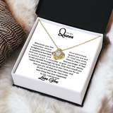 To My Queen | Love Knot Necklace |W
