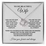 To My Beautiful Wife | Love Knot Necklace|W