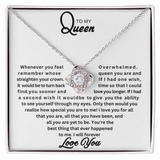 To My Queen | Love Knot Necklace |W
