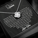 To My Queen | Love Knot Necklace|B