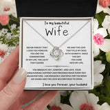 To My Wife | Love Knot Necklace