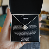 To My Queen | Love Knot Necklace|B