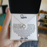 To My Queen | Love Knot Necklace |W