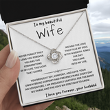 To My Wife | Love Knot Necklace
