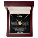 To My Queen | Love Knot Necklace|B