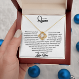 To My Queen | Love Knot Necklace |W