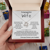 To My Wife | Love Knot Necklace