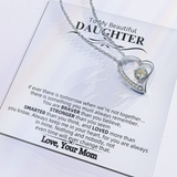 To My Beautiful Daughter | Forever Love Necklace