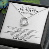 To My Beautiful Daughter | Forever Love Necklace