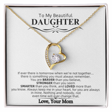 To My Beautiful Daughter | Forever Love Necklace