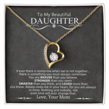 To My Beautiful Daughter | Forever Love Necklace