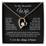 To My Beautiful Wife | Forever Love Necklace