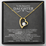 To My Beautiful Daughter | Forever Love Necklace