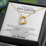 To My Beautiful Daughter | Forever Love Necklace