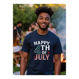 HAPPY 4TH OF JULY T-Shirt | Patriotic Unisex Tee – Celebrate in Style!