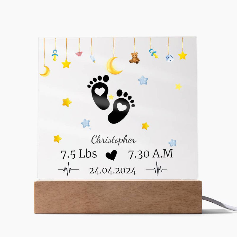 Personalize | New Born |  Acrylic Plaque