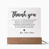 Personalized | Thank You | Acrylic Square Plaque