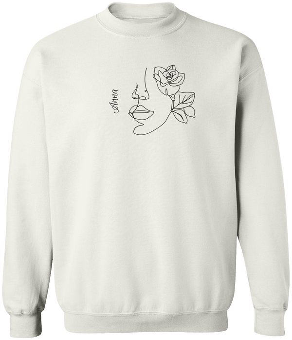 Custom KidsName Mothers Day Crewneck Pullover Sweatshirt