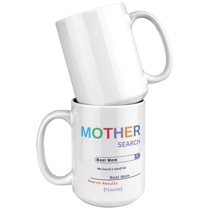 Mother Search 11oz and 15 oz White Mug