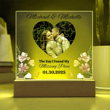 The Day I Found My Missing Piece Light Frame Personalized Gift Valentine's Day Gifts