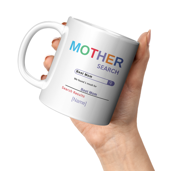 Mother Search 11oz and 15 oz White Mug