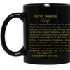 To My Beautiful Wife | Eternal Love | 11 & 15 oz Mugs