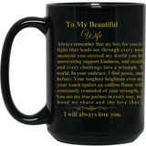 To My Beautiful Wife | Eternal Love | 11 & 15 oz Mugs