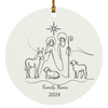 Personalized Family Nativity Ornament