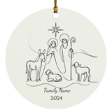 Personalized Family Nativity Ornament