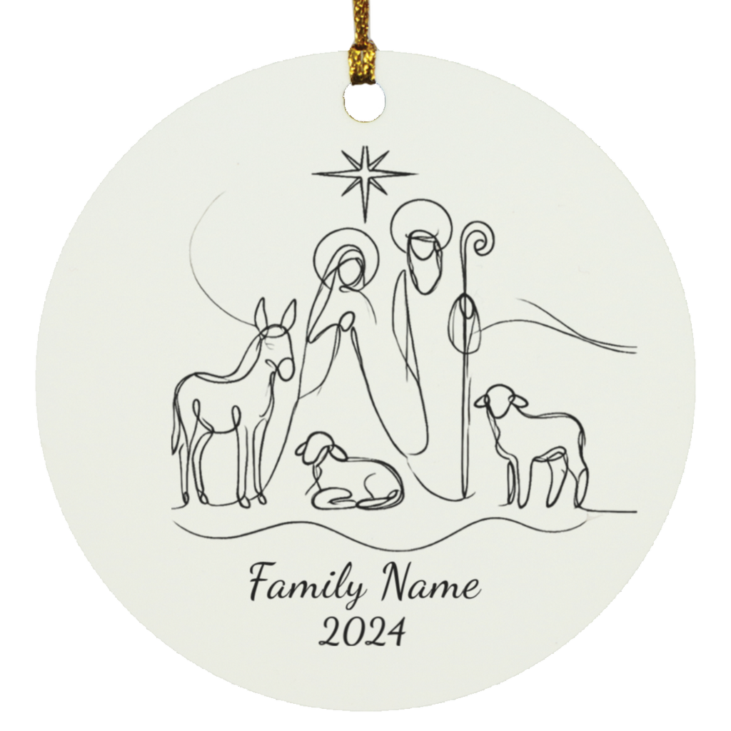 Personalized Christmas Family Ornament