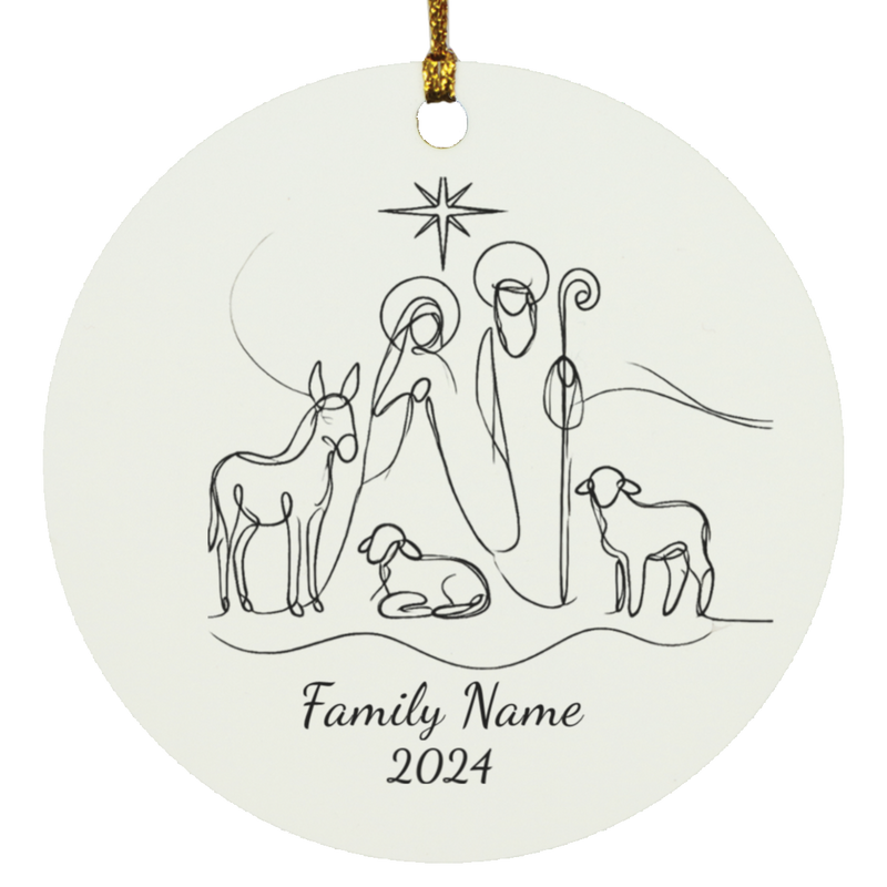 Personalized Christmas Family Ornament