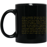 To My Queen  Eternal Love  11 (205 x 93 mm) To My Queen |11oz & 15oz Black Mug