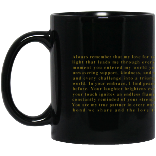 To My Queen  Eternal Love  11 (205 x 93 mm) To My Queen |11oz & 15oz Black Mug