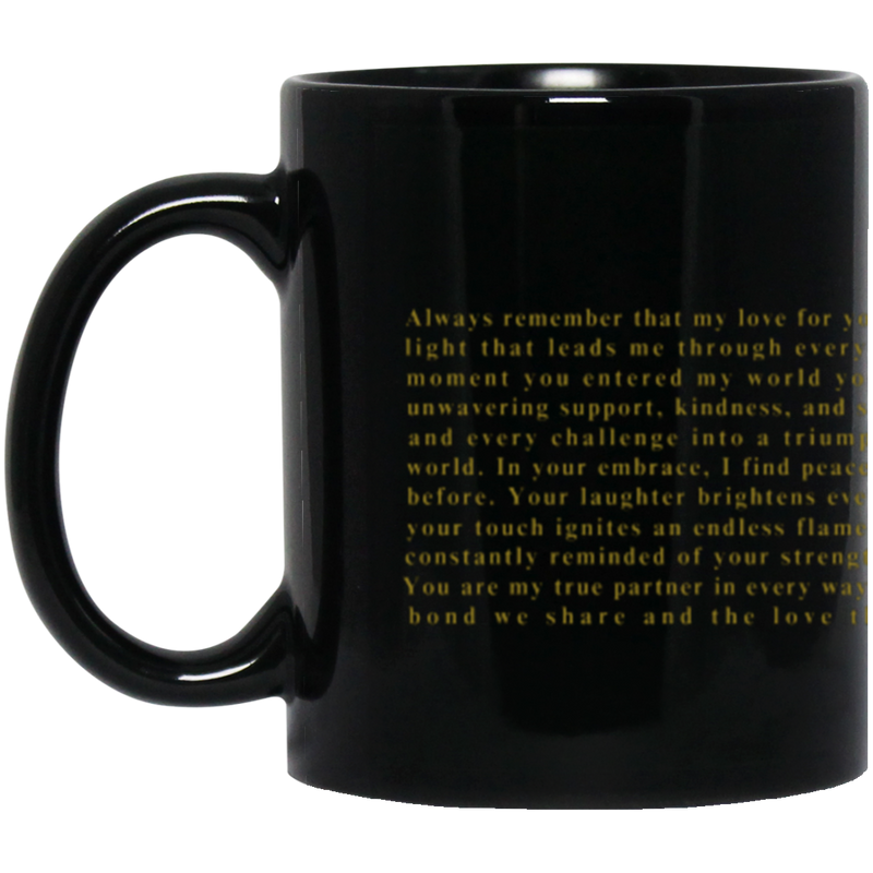 To My Queen  Eternal Love  11 (205 x 93 mm) To My Queen |11oz & 15oz Black Mug
